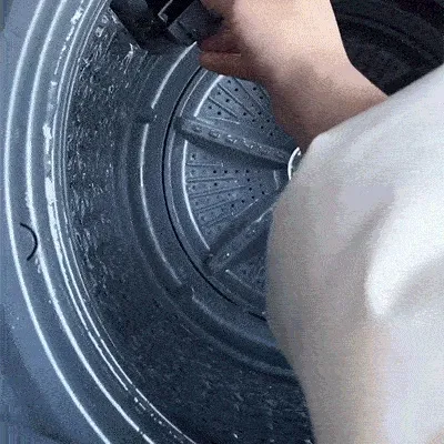 Manual wiping washing machine inner drum